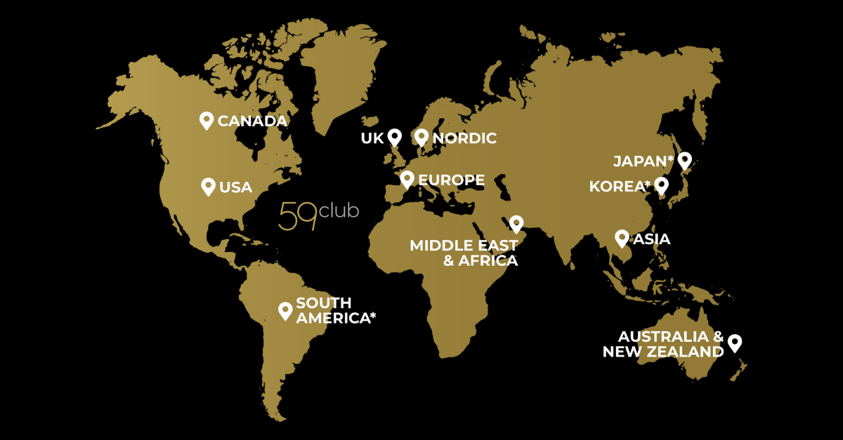 map with black background