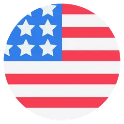 usa flag circle